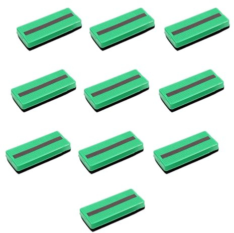 Set di 10 gomme per lavagna bianca, 14,7 x 6,3 cm, cancellino in spugna con cancellino per lavagna bianca scolastica