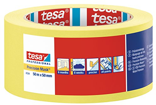 Tesa - Nastro di carta da imbianchino per interni, 5 mesi senza tracce, 50 mm x 50 m