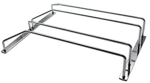 Abcsea 27 cm ställ för vinglashållare, krom vinglashållare som hänger under hyllan, 1 st (2 rader)