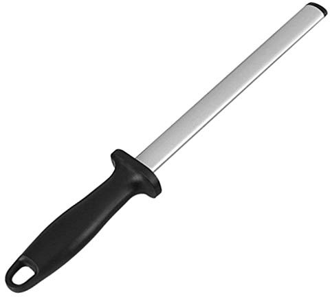 Youlin Fusil en Acier Diamanté,30cm,Professionnel Aiguiseur de Couteaux,pour Affûtage Cuisine Camping Outil coutellerie