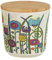 Wenko Barattolo Flowers, Barattolo per Le Scorte con Coperchio in Bambù, Conservazione Ermetica di Caffè Macinato e Chicchi di Caffè, Senza Bisfenolo A, Capacità 0,5 L, Ø 10,5 X 10,5 Cm, Vari Colori
