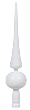 Punta per albero di Natale, 28 cm, in plastica, 280 mm, in pizzo per albero di Natale, decorazione di Natale