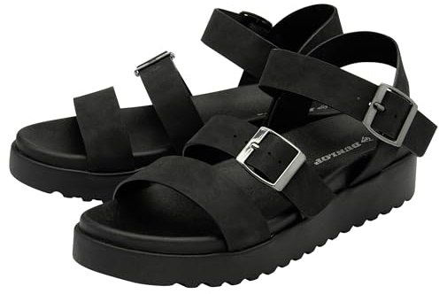 DUNLOP Ladies Platform Gladiator Chunky Sandals