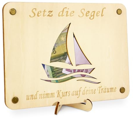 TAKULA Reisegeschenk - Setzen Sie das Segel, Geldgeschenkverpackung Weltenbummler Geschenke, Geld Geschenkideen für Geldgeschenke, Kreuzfahrtgeschenk|Segelboot