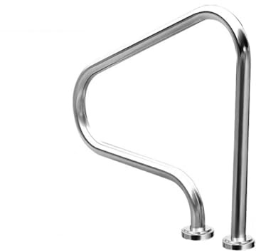 Pool Railings for Inground Pools, Swimming Pool Stair Rail ，Pool Handrail ，for Inground Pool Stainless Steel Big Load Capacity Rustproof(800mm*800mm)