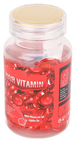 FILFEEL Cápsulas Nutritivas para el Cabello, Suero de Tratamiento Capilar de 30 Unidades para Cabello Encrespado y Dañado con Aceites de Aguacate de Argán, Macadamia, Vitaminas A E Pro