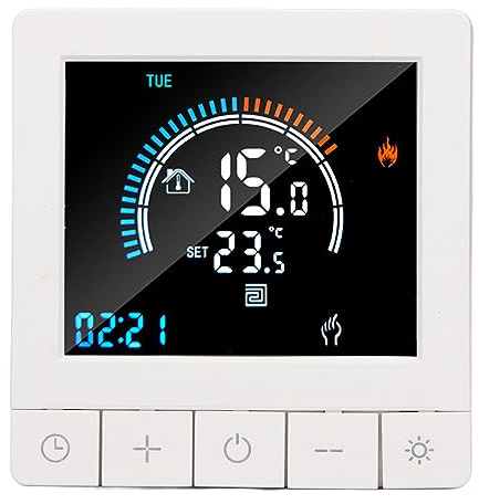 ZAWELIYO Programmerbar Smart Termostat Intelligent LCD-skärm Digital Temperaturkontroll för Hemmakontorshotell 41 X 86 X 86 Mm (Standardtyp)
