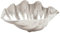 Deco 79 Dekorative Schale aus Aluminium mit Küstenmotiv Deco Rative Schüssel, Silber, 17 x 11 x 7