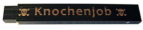 Meterstab schwarz Knochenjob