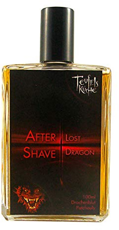 Original Teufelsküche After Shave Lost Dragon Mystisch-herber Vintage-Duft mit asiatischer Seele, Drachenblut 100ml Rasierwasser