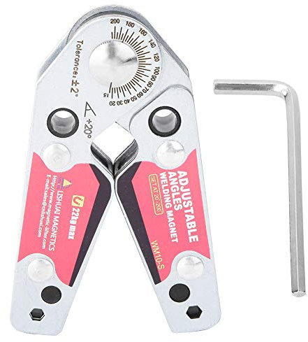 Abrazaderas de Soldadura Ajustables, 20-200 ° Soporte de Soldadura Magnético Imán de Soldadura Escuadra Magnetica para Soldar Pequeña