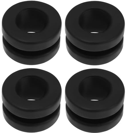 eMagTech 4pz Guarnizione di Montaggio in Gomma per Alloggiamento Filtro Aria Auto 9814411880 Pezzo di Ricambio 1422A4 Compatibile con Citroen Compatibile con Peugeot, Nero