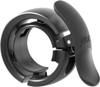 Knog Oi Prima Bike Bell – Loud 80dB Ring, Wrap-Around Design, WAVETEK Hammer, Durable Build, Easy Install – Two Sizes to Ensure Correct Fit.