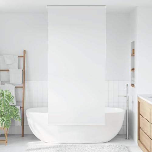 Générique Store Roulant de Douche 120x240 cm Blanc,Rideaux de Douche,1.46KG-142843