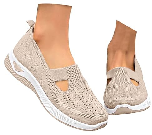 Ortopediska skor dam sneakers breda lätta diabetiker ortopediska skor bekväma promenadskor sportskor nätade andningsbara avslappnade löparskor bekväma dam utomhus sommarskor, 01, 38 EU
