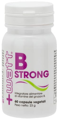 B Strong -Integratore Alimentare di Vitamine del Gruppo B con Biotina per Metabolismo e Riduzione della Stanchezza - 60 Capsule