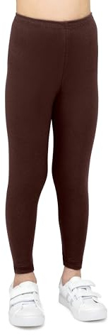 looksy Leggings de Algodón para Niña Largo hasta el Tobillo Suaves y Transpirables Pantalones para Niñas de 3 a 13 Años para Colegio Baile Deporte Disponibles en Colores Clásicos y Vivos