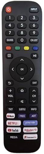 for en2a30 remote hisense for hisense tv remote control VIDAA Smart LED TVs 43A7300F 43A7300FTUK 50A7300F 50A7300FTUK 55A7300F 55A7300FTUK 65A7300FTUK 55AE7200F -No Setup Required