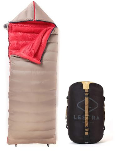 Lestra Sport - ­­­Cocoon - Sac de Couchage Couverture – T° Limit Confort -10°C – Confortable & Technique – Duvet de Canard – Adulte – 190 + 40 x 80 cm – 1,6 kg