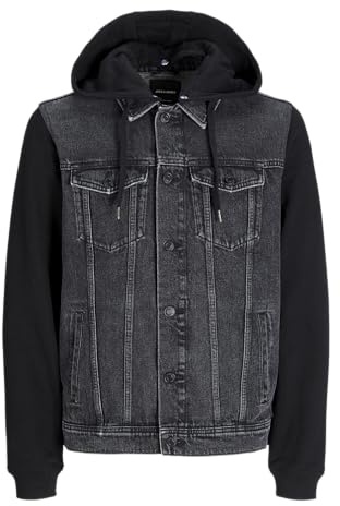 JACK&JONES JJIJEAN JJJACKET W Sweat WI 204 jeansjacka, svart denim, S, Svart denim, S