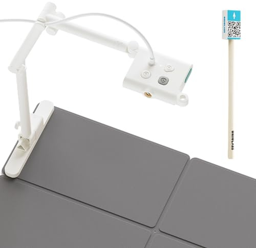 OKIOLABS OKIOCAM S Plus 5MP Document Camera & Webcam 2-in-1 for Teachers, Chrombook, Mac, Windows Compatible, for Classroom, Live Demo, Web Conference 1944p