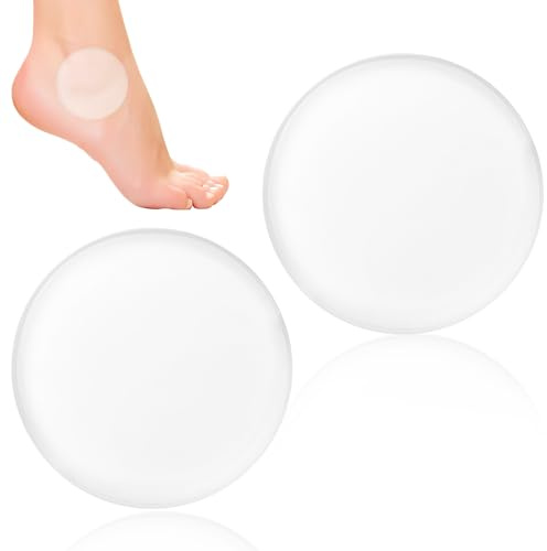 2 Pezzi Dischi In Gel Per Caviglia, Protezioni Morbide Contro Dolore E Vesciche, Fascia Caviglia Per Alleviare Pressione, Ideale Per Pattinaggio, Hockey, Sci, Escursionismo.