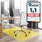 Office Marshal® Bodenschutzmatte in Trendfarben | 90 x 120 cm für Hartböden | ohne schädliche Weichmacher und PVC | Größe und viele Farben zur Auswahl (Gelb)