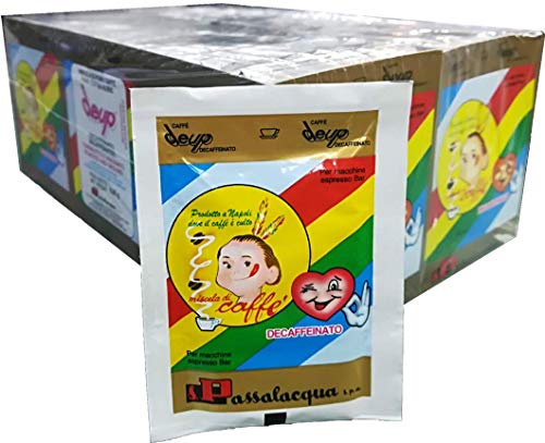 CAFFÈ PASSALACQUA DEUP - DECAFFEINATO - Box 80 BUSTINE MONODOSE 6.25g MACINATO PER MACCHINE ESPRESSO BAR