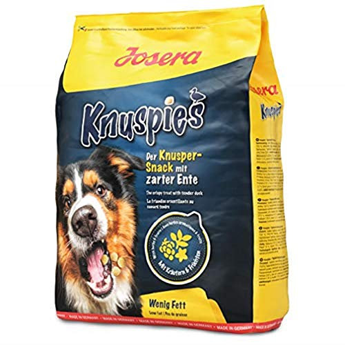 JOSERA Knuspies mit Ente schmackhafte Hundeleckerlis mit geringem Fettgehalt, 1er Pack (1 x 900 g)