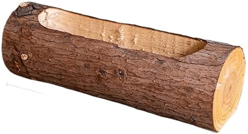 WJFMZS Fioriera in legno naturale di abete contenitore per tronchi da 11,8 pollici tronco d'epoca ceppo cesto succulento radice d'albero vaso a forma di legno per interni esterni casa giardino patio d