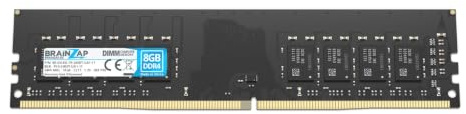 BRAINZAP 8GB DDR4 2400MHz PC4-2400T-UA1-11 DIMM CL17 1Rx8 1.2V Unbuffered Non-ECC RAM-minne för stationär dator Minnesmodul Memory