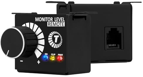 Taramps Monitor Level Remote Controller Volume Regulator Bass Knob Exclusively for Taramps Specific Amplifier, Volume Remote, Black, Small, Adjuster Integrated LEDs: On, Clip and Protection.