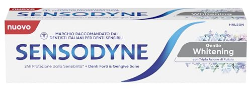 Sensodyne Gentle Whitening Dentifricio Per Denti Sensibili, Contribuisce A Denti Forti E Gengive Sane, 75 ml