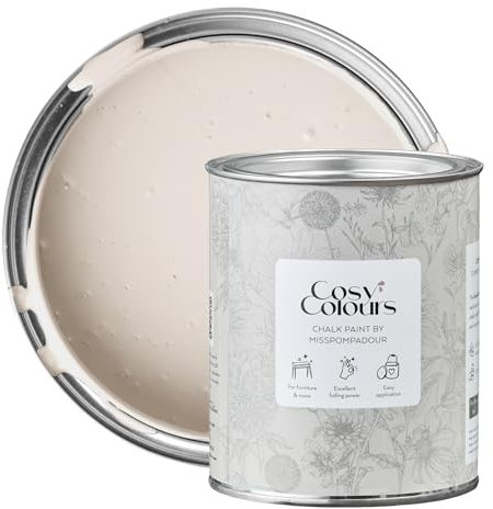 MissPompadour Kreidefarbe für Möbel rosa 750ml, Harmony Rose - Holzfarbe, Holzlack matt innen - Möbellack, Möbelfarbe ohne Schleifen - Kreidefarbe für Holz - CosyColours