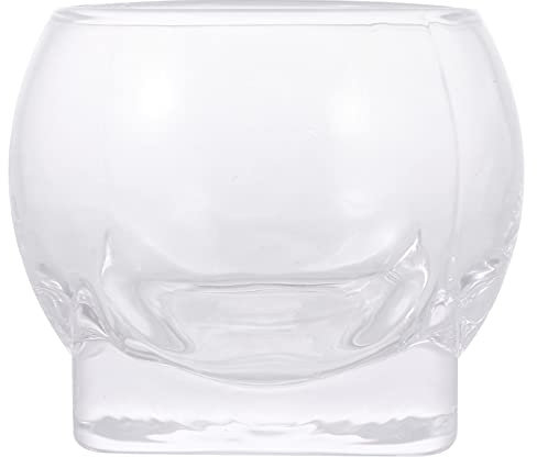 Mipcase Tazza in Vetro Per Gelato Multifunzione Tazza Da Dessert Per Servire Bevande e Succo Di Latte Base Quadrata Posizionamento Stabile