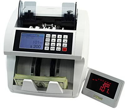 Contatore di banconote, Contatore di denaro con LCD Visualizza stampa conteni valuta MACCHINA ASCORSO DI SMETTURA MONTICIPAMENTO FACCO COTTURA BILL MISSATO