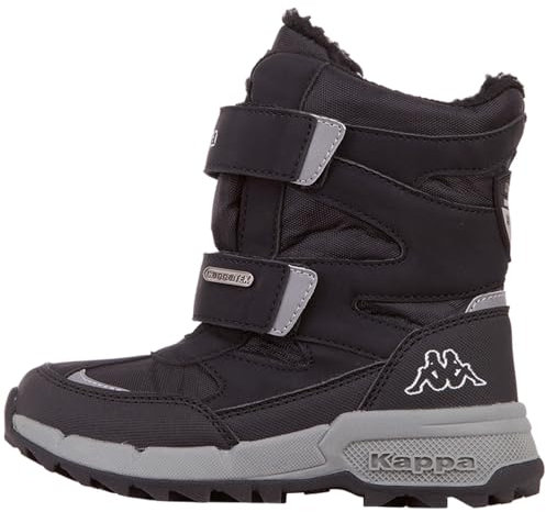 Kappa unisex barnstövlar vintersko fodrad stilcode 260903K svart, svart, 25 EU