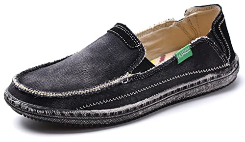 Homme Chaussures en Toile Bateau Espadrilles Flâneurs Poids léger Chaussures Basse Mocassins Espadrilles Outdoor Athlétique Classic