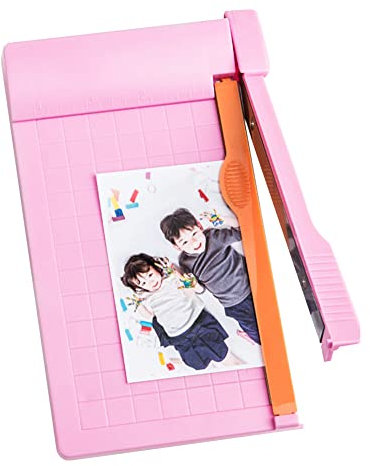 Uposao Mini Guillotine Paper Cutter Portable Paper Cutting Machine Photo Paper Trimmer Cutter for Craft Paper Photos Cards Scrapbooking Office Home