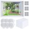 Atuoxing 6 Stück Mückenschutz Fliegengitter Fenster, 150x130cm Mückennetz Fenster mit 6 Rollen Selbstklebend, Fliegengitter mit Reparatur Set, Zuschneidbar Fenster Fensternetz