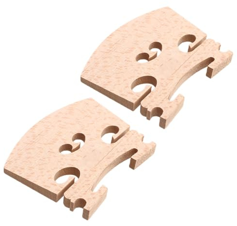 Violín de Puente, 4/4 Violín Puentes, Madera de Arce Puentes de Violín, Madera de Arce Violín Cuerdas Puente, Violin Maple Bridge, Violin Parts, para Piezas de Repuesto para Violin, 2 Piezas