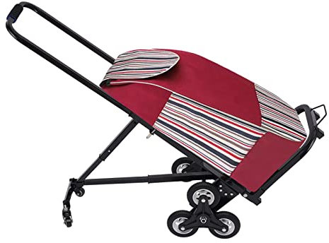 TONFEION Treppenkarre - Sackkarre Treppensteiger Transportwagen Treppensackkarre Sackkarre Klappbar, Einstellbares Armlehne, für Lagerhäusern, Flughäfen, Einkaufszentren, bis 150KG Tragkraft