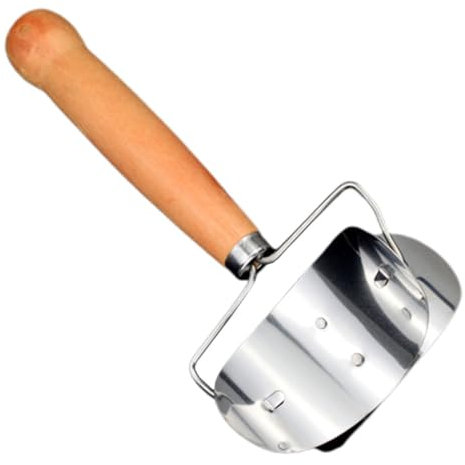 PRETYZOOM Cortador De Masa Para Empanadillas y Dumplings 13 Cm Acero Inoxidable Mango De Madera Ergonómico Utensilio De Cocina Para Uso Doméstico y Restauración