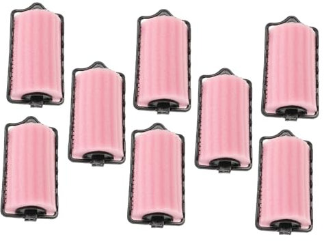 GALPADA Rulos De Esponja Para Cabello Rizados Autoadherentes 8 Piezas Tamaño Pequeño 3,5 Cm Suaves Para Uso Nocturno Hombres y Mujeres Ondas y Peinados Cotidianos