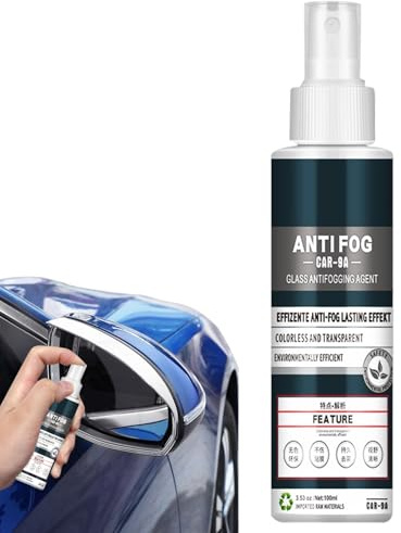 YNPQTDS Limpiador de parabrisas de coche, 100 ml, para ventanas, antivaho, limpiador en aerosol para lentes, gafas, auriculares, herramientas de limpieza antivaho para interiores y exteriores