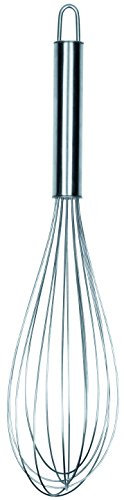 Fackelmann OPAL Whisk, Egg Whisk, Baking & Whipping Balloon Whisk, Hanging Loop, Stainless Steel, 26x6x6cm, Silver