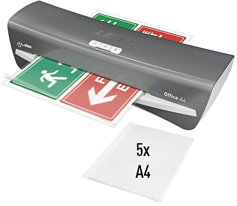 Leitz 72511084 iLam A4 Laminator for The Small Office - Silver/White