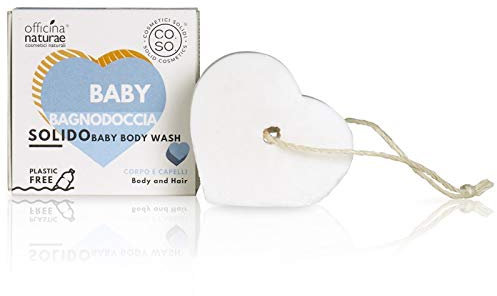 Officina Naturae | Baby Bagnodoccia Solido, Bagnoschiuma e Shampoo Solido per Bambini, 50g