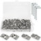 T-Slot Nuts M6 M8 T Nut Assortment for Aluminum Profile 3030 4040 Series(104Pcs, Nickel Coated)