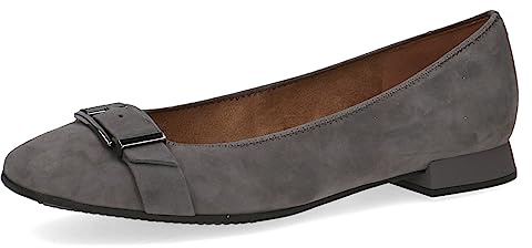 CAPRICE 9-22105-41, Bailarinas con tiras para Mujer, Gris (Dk Grey Suede), 38 EU